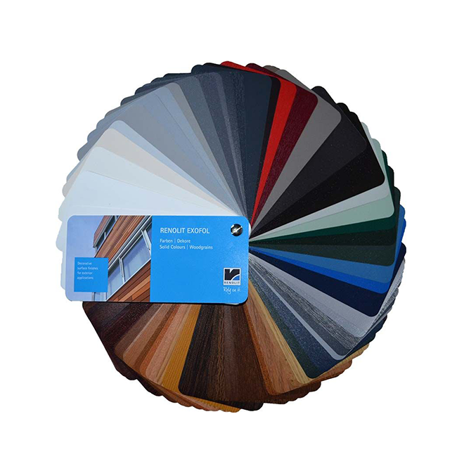Renolit Exofol Folienfächer beinhaltet: MX,PX,FX Dekore Renolit Exofol Folienfächer beinhaltet: MX,PX,FX Dekore