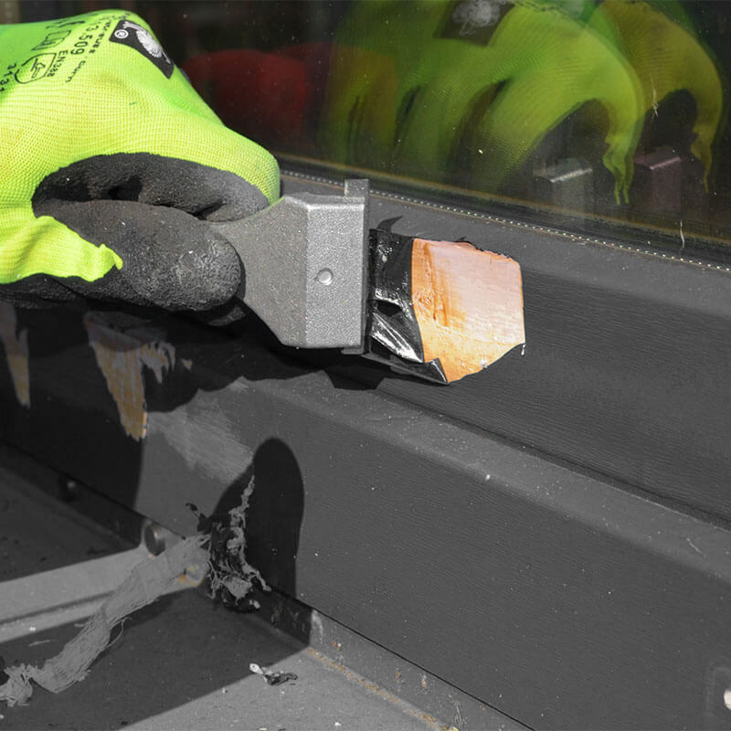 Montageanleitung Schritt 1 Abschaben der alten Folie Montageanleitung Schritt 1 Abschaben der alten Folie